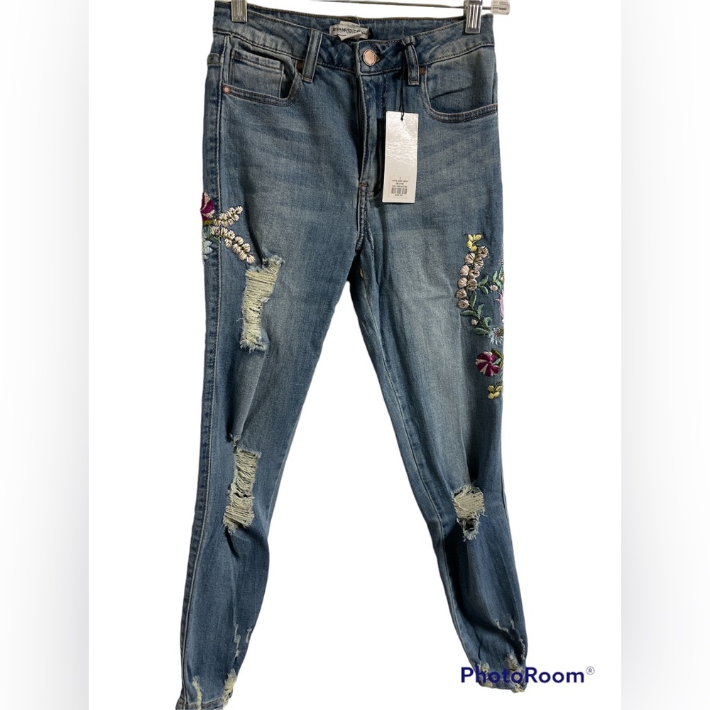 Embroidered jeans
